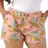 AUZURE Women's Summer Casual Shorts Dressy Elastic High Waist Drawstring Fashionable and Comfortable Flowy Shorts with Pockets - Medium view 1