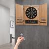 AGULIUM Dart Board Cabinet Set Electronic Dart Machine with 4 LED Displays 12 Darts 88 Dart Heads 27 Games and 243 Variations Up to 16 Players(Yellow) view 2