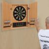 AGULIUM Dart Board Cabinet Set Electronic Dart Machine with 4 LED Displays 12 Darts 88 Dart Heads 27 Games and 243 Variations Up to 16 Players(Yellow) view 3