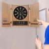 AGULIUM Dart Board Cabinet Set Electronic Dart Machine with 4 LED Displays 12 Darts 88 Dart Heads 27 Games and 243 Variations Up to 16 Players(Yellow) view 4
