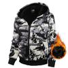 Boy's Zip Up Hoodie Heavyweight Winter Sweatshirt Fleece Sherpa Lined Warm Jacket (10-12, 12#white camouflage) view 1