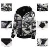 Boy's Zip Up Hoodie Heavyweight Winter Sweatshirt Fleece Sherpa Lined Warm Jacket (10-12, 12#white camouflage) view 3