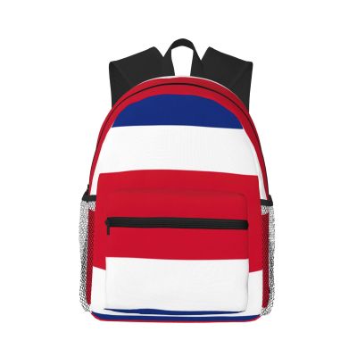 WURTON Flag Of Costa Rica Print Backpacks Casual Work,Travel,Outdoor Activities Fashionable Bag Unisex Daypacks