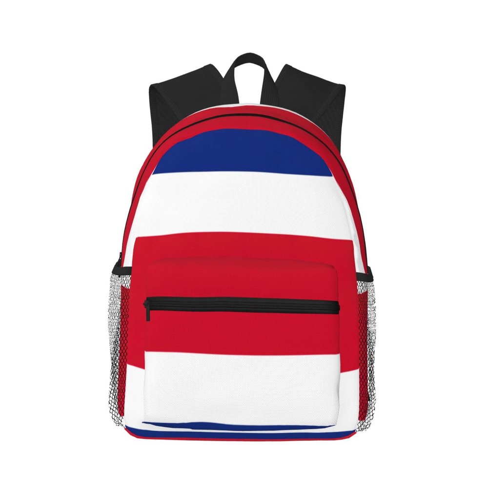 WURTON Flag Of Costa Rica Print Backpacks Casual Work,Travel,Outdoor Activities Fashionable Bag Unisex Daypacks