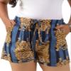 AUZURE Women's Summer Casual Shorts Dressy Elastic High Waist Drawstring Fashionable and Comfortable Flowy Shorts with Pockets - Medium view 1