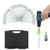 30 Pack 8" Heavy Duty Tent Stakes Screws- Glow in The Dark Metal Tent Stakes-Drill in Style Ground Anchor Screw in Pegs for Camping Patio Garden Awning Canopy Grassland, Comes with Hexagon Head Drive view 1