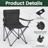 2 Pack Camping Chairs -Lightweight and Supportive Chairs for Adult and Lightweight Individuals - Compact, Durable, and Portable - Ideal for Camping, Hiking, Beach, and Picnics -Carry Bag view 3
