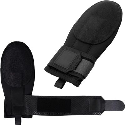 Longjihui Baseball Sliding Mitt Universal Right or Left Hand Baseball Sliding Glove Sliding Mitt Youth & Adult Sizes,Neoprene& Elastic Adjustable Wrist Compression Strap (Black,Adult)