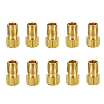 10 PCS Valve Core Pump Adapter Solid Brass Presta Valve Adapter to Convert Presta to Schrader Bike Pump Adapter with Seal Rings Adapter Converter for Bikes