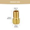 10 PCS Valve Core Pump Adapter Solid Brass Presta Valve Adapter to Convert Presta to Schrader Bike Pump Adapter with Seal Rings Adapter Converter for Bikes view 2