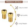 10 PCS Valve Core Pump Adapter Solid Brass Presta Valve Adapter to Convert Presta to Schrader Bike Pump Adapter with Seal Rings Adapter Converter for Bikes view 3