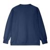 Akklian Women's Zip Up Sweatshirt Jacket No Hood Long Sleeve Casual Loose Outwear with Pockets 2024 Oversized Fashion Clothes Navy view 4