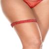 212 Main Metallic Leg Garter Red view 1