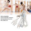 Dioche Body Cords for Fencing Sport, Fencing Saber Foil Epee Body Cord 3 Pin Stainless Steel Plastic Transparent Fencing Wire for Competitions view 2