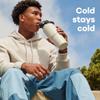 Hydro Flask Travel Water Bottle - Insulated Stainless Steel - Wide Straw Lid, Non Spill, Leakproof in 32 Oz Cascade Blue view 2