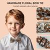 BEWDIO Cotton Bow Ties for Boys Pre Tied Toddler Adjustable Kids Baby Bowties for Wedding Party(63-06M) view 2