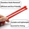 TDGBIH 4 Pcs Fish Hook Remover Tool Fishing Accessories Fishing Hook Remover Tool Fish Disgorger Fishing Tools, Quick Fishing Hook Removal Secure Hook Extractor for Fishing, Red view 4