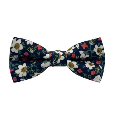BEWDIO Floral Mens Bow Tie, Adjustable Cotton Pre Tied Bowties for Men Wedding Party(63-08L)