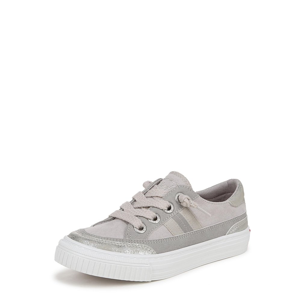 Blowfish Malibu Youth Girls Alex Kids Slip On Sneaker Silver 12 M