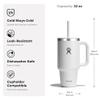 Hydro Flask Travel Tumbler with Handle, Lid and Straw - Insulated Stainless Steel in 32 Oz Seasalt view 2
