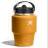 Hydro Flask Travel Water Bottle - Insulated Stainless Steel - Wide Straw Lid, Non Spill, Leakproof in 32 Oz Fossil Brown view 3