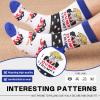 SURGETIDE Trump Socks 3-Pack - Funny Donald Trump Gifts for Men Women, Patriotic MAGA American Flag Novelty Socks view 3