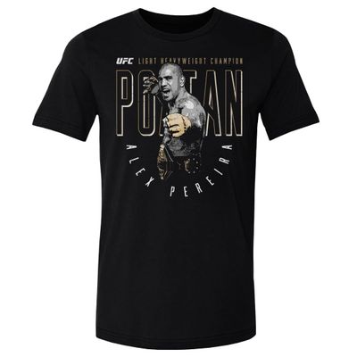 500 LEVEL Alex Pereira UFC Shirt - Alex Pereira Arrow Pose WHT (Black, XX-Large)