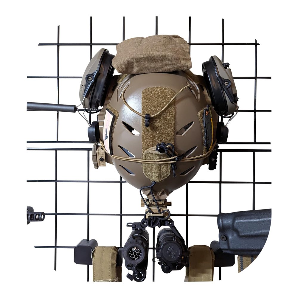 Hammy3DPrints Bump/Tactical Helmet Mount - Gridwall | Gear Holder Storage Rack
