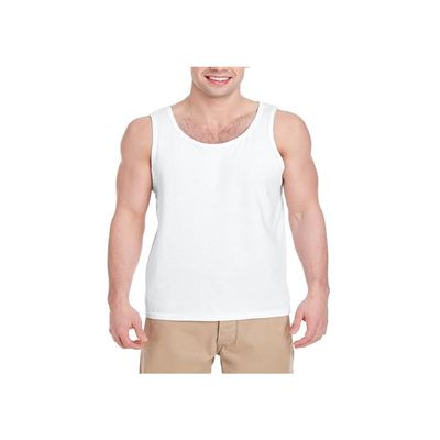 Gildan Adult Tank Top Heavy Cotton 5200. White