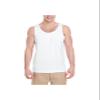 Gildan Adult Tank Top Heavy Cotton 5200. White view 1
