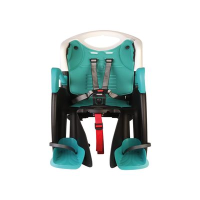Bellelli Child Bike Seat,Rack Mount with CLAMP,Child Bike Carrier,Child Seat for Bikes,Bicycle Child Seat Tiger,Mounts on Existing Bike Rack,(Rack not Included with Child Seat), Made in Italy (Green)