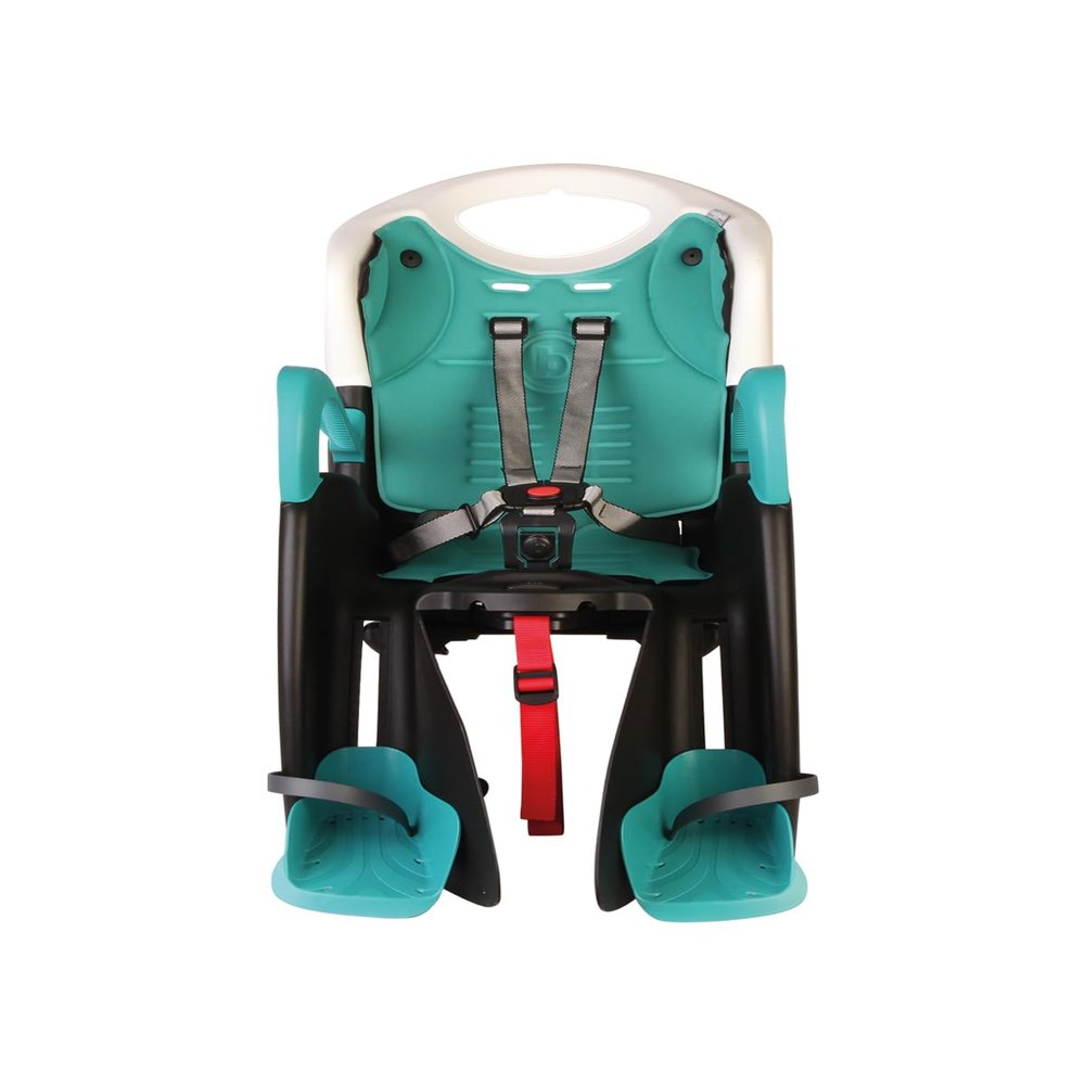 Bellelli Child Bike Seat,Rack Mount with CLAMP,Child Bike Carrier,Child Seat for Bikes,Bicycle Child Seat Tiger,Mounts on Existing Bike Rack,(Rack not Included with Child Seat), Made in Italy (Green)