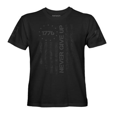 1776 USA American Independence Men's Stealth T-Shirt (Black Shirt, XL)