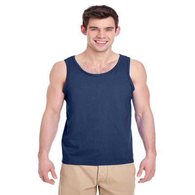 Gildan Adult Tank Top Heavy Cotton 5200. Navy