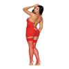 Dreamgirl Garter Slip & G-String Diamond Pink view 2