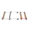 Bike Rollers for Mountain Road Bicycles Cycling Riding Platform, Indoor Fitness Equipment with Symmetrical Conical Bearings, Variable Front Wheel Bracket, Anti slip view 2