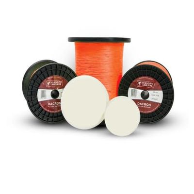 SA Dacron Backing - 20lb - Orange Color - 100yd, 200yd, 250yd, 400yd, 600yd, 1000yd, 3000yd, 5000yd (600yd)