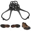 1 Pair of Spikes Spikes for Shoes Winter Nonslip Ice Spikes Shoe Claws Ice Cleats with 5 Spikes for Ice and Winter Outdoor Sports Climbing (S #11) view 2