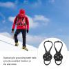 1 Pair of Spikes Spikes for Shoes Winter Nonslip Ice Spikes Shoe Claws Ice Cleats with 5 Spikes for Ice and Winter Outdoor Sports Climbing (S #11) view 3