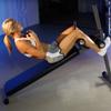 XMARK Adjustable Decline Abdominal Sit-up Bench, 12 Resistance Levels (Black) view 4