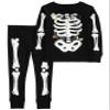 Carter's Boys' 2 Piece Glow-in-The-Dark Snug Fit Cotton Halloween PJS (Skeleton, 10 Years) view 1