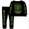 Carter's Boys' 2 Piece Glow-in-The-Dark Snug Fit Cotton Halloween PJS (Skeleton, 10 Years) view 3
