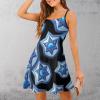 Israel Israeli Flag Women's Slip Dresses Casual Mini Dress Sexy Swing Sundress for Beach Party L view 2