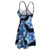 Israel Israeli Flag Women's Slip Dresses Casual Mini Dress Sexy Swing Sundress for Beach Party L view 4