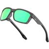 ATTCL Bundle Polarized Wrap Sunglasses For Men Cycling Driving Fishing - Sports Glasses Ultralight:(2238-touhui-Green)+(2022-Black+grey) view 2