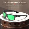 ATTCL Bundle Polarized Wrap Sunglasses For Men Cycling Driving Fishing - Sports Glasses Ultralight:(2238-touhui-Green)+(2022-Black+grey) view 3
