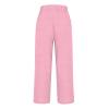 JOFOW Trousers Pants for Women Light Weight Pants for Women pantaln de lino para Mujer Wide Leg Pants Woman (Pink-B,Small) view 3