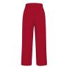 JOFOW Linen Pants Women Capris Pants for Women Wide Leg Pants Woman Lightweight Linen Pants Women (Wine-B,4X-Large) view 3