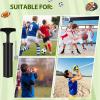 Foilswirl 24 Pcs 12 Ball Pumps with Needles 12 Individual Mesh Soccer Bags, Air Hand Pump for Soccer Basketball, Mesh Drawstring Bags, Balls Not Included (Black) view 4