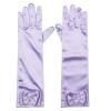 Fepdiu Little Girls Princess Gloves Toddler Dress Up Gloves Girls Satin Gloves for Halloween Costume Party Birthday Princess Cosplay (light purple)